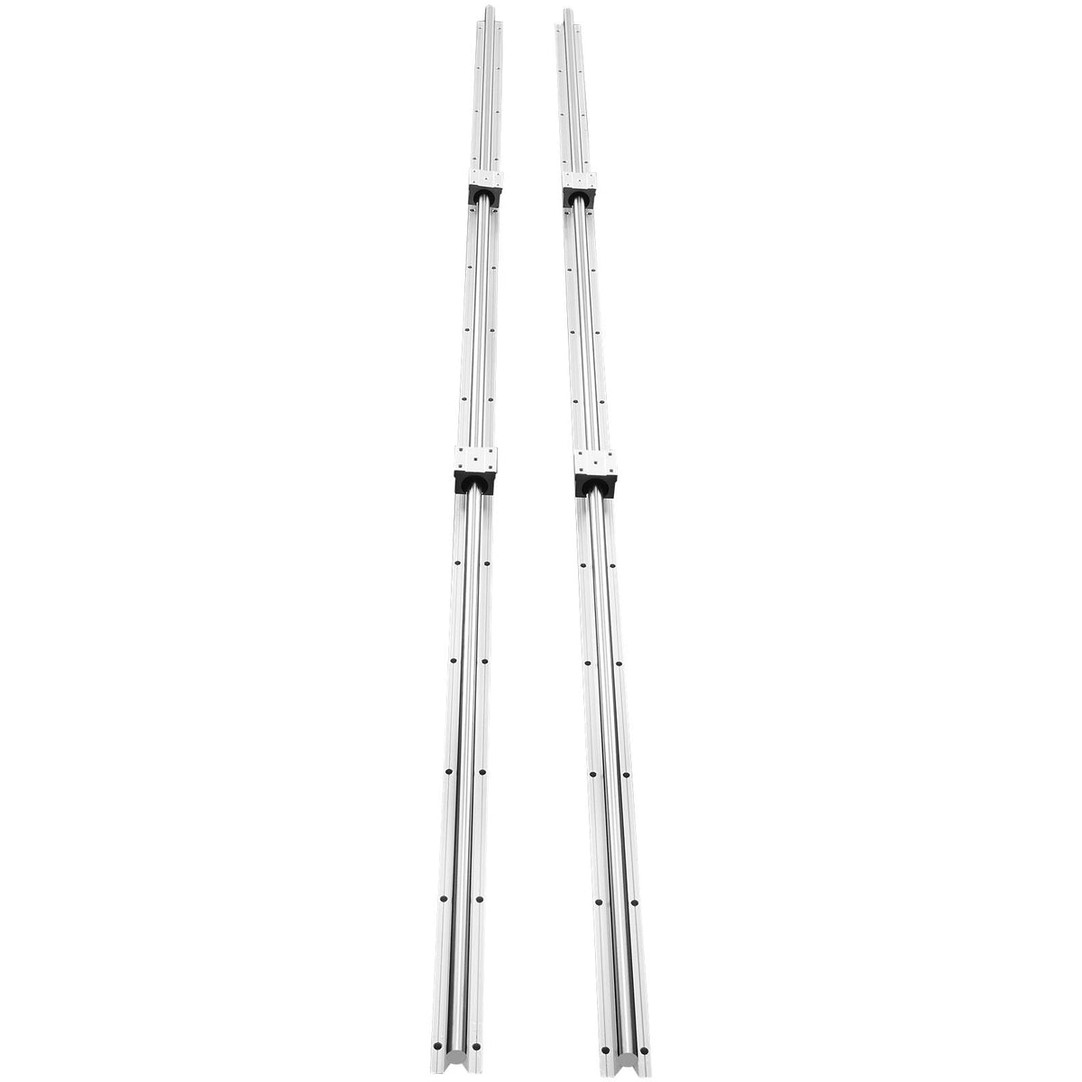 Linear Motion Guide Kit, SBR20 1800mm, Includes 2 PCS 70.9 in/1800 mm SBR20 Rails and 4 PCS SBR20UU Bearing Blocks, Ideal for CNC Machines, Automation Equipment, and DIY Projects