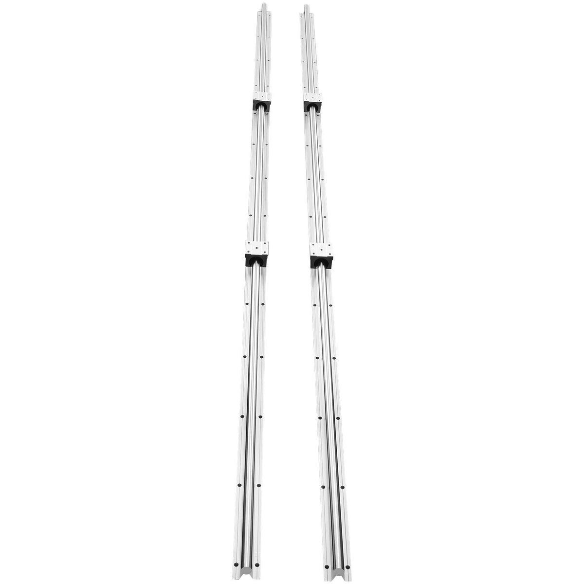 Linear Motion Set, SBR20 2200mm, Comes with Two 86.6-inch SBR20 Rails & Four SBR20UU Blocks, Ideal for DIY CNC & Automated Projects