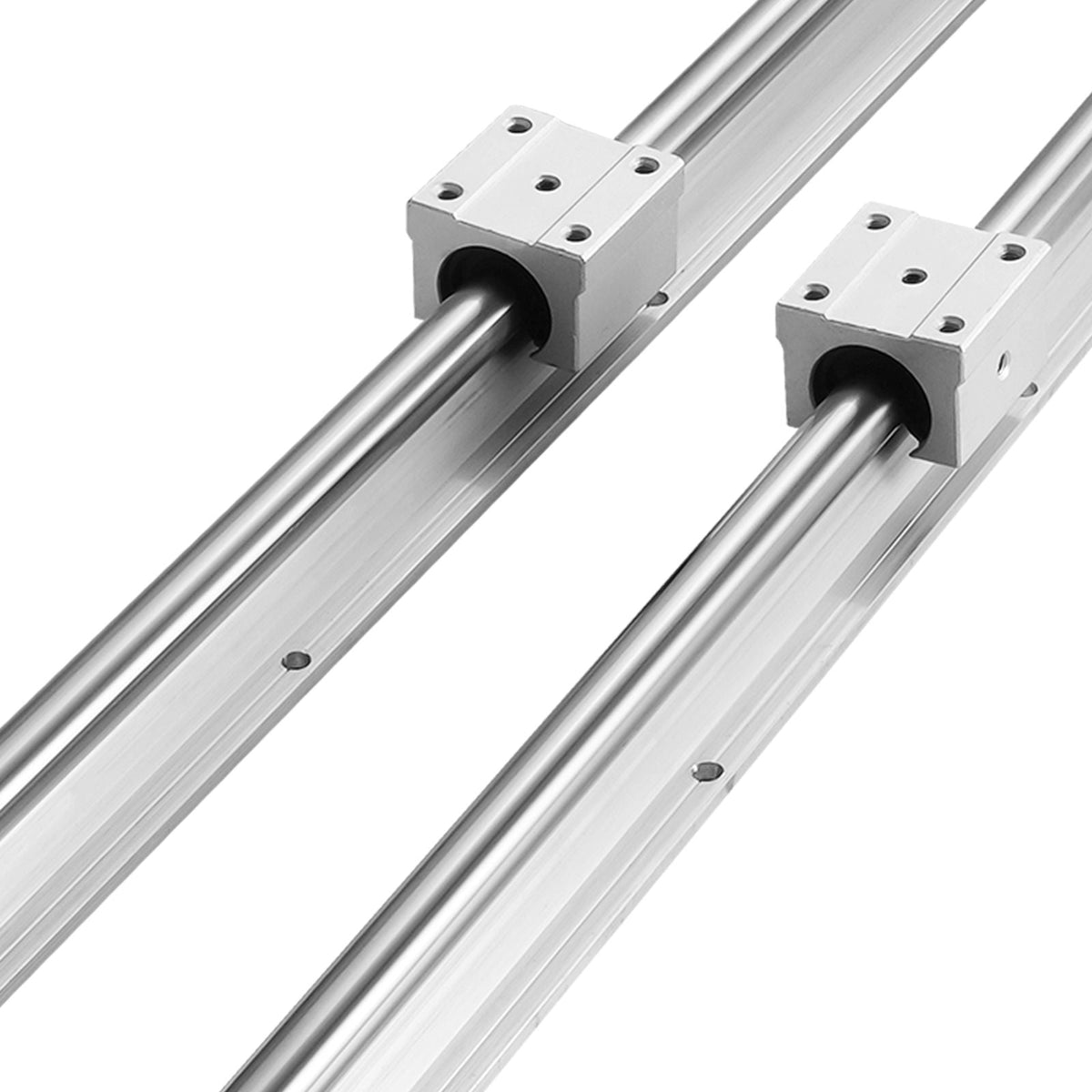 Linear Motion Set, SBR20 2200mm, Comes with Two 86.6-inch SBR20 Rails & Four SBR20UU Blocks, Ideal for DIY CNC & Automated Projects