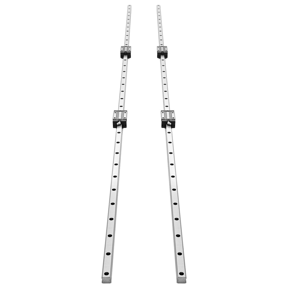 Linear Rail Guide Kit, HGR20, 2Pcs 2000 mm (78.74 inch) Linear Motion Rails and 4Pcs Bearing Slide Blocks, Anti Rust and High Precision Kit, for DIY, CNC Routers, Lathes, Mills, 3D Printers