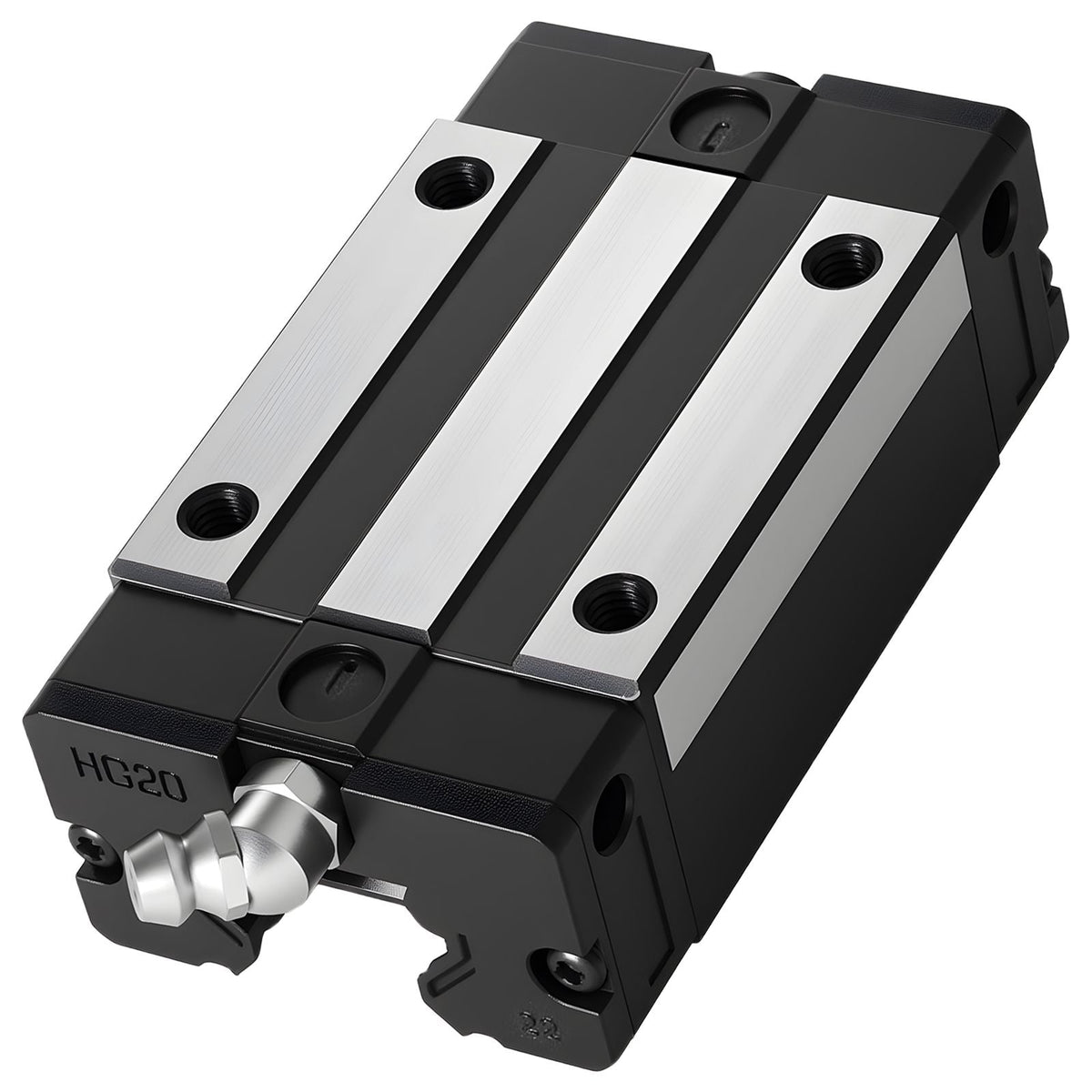 Linear Rail Guide Kit, HGR20, 2PCS 600 mm (23.62 inch) Linear Rails and 1PCS Ball Screw, 4PCS Slide Blocks, with BF12/BK12 End Support, Coupling, and Nut Housing, for DIY CNC Routers Lathes
