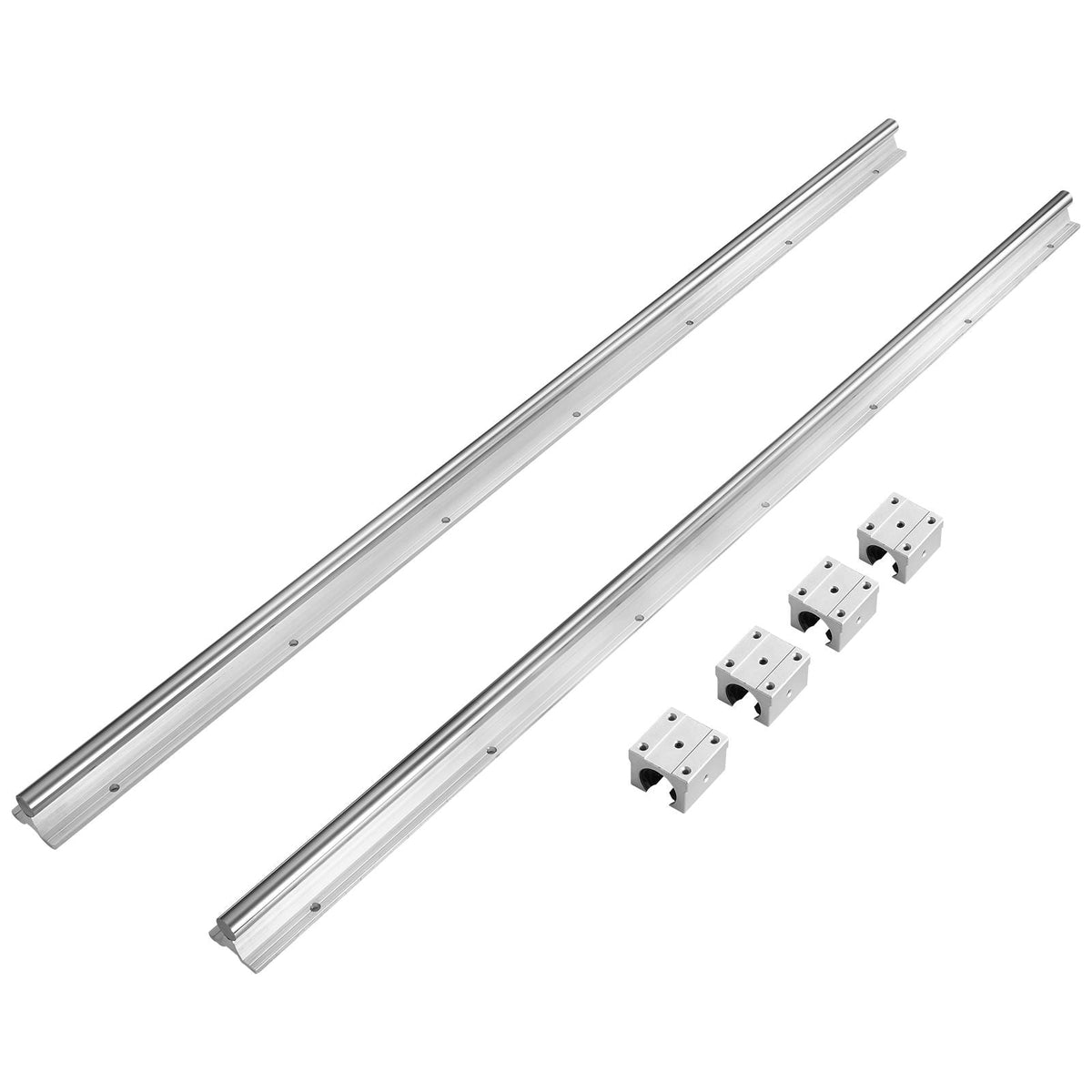 Linear Rail Kit, SBR20 800mm, Includes 2 PCS 31.5 in SBR20 Rails & 4 PCS SBR20UU Blocks, Ideal for CNC Machines, Automation Projects, and DIY Crafts