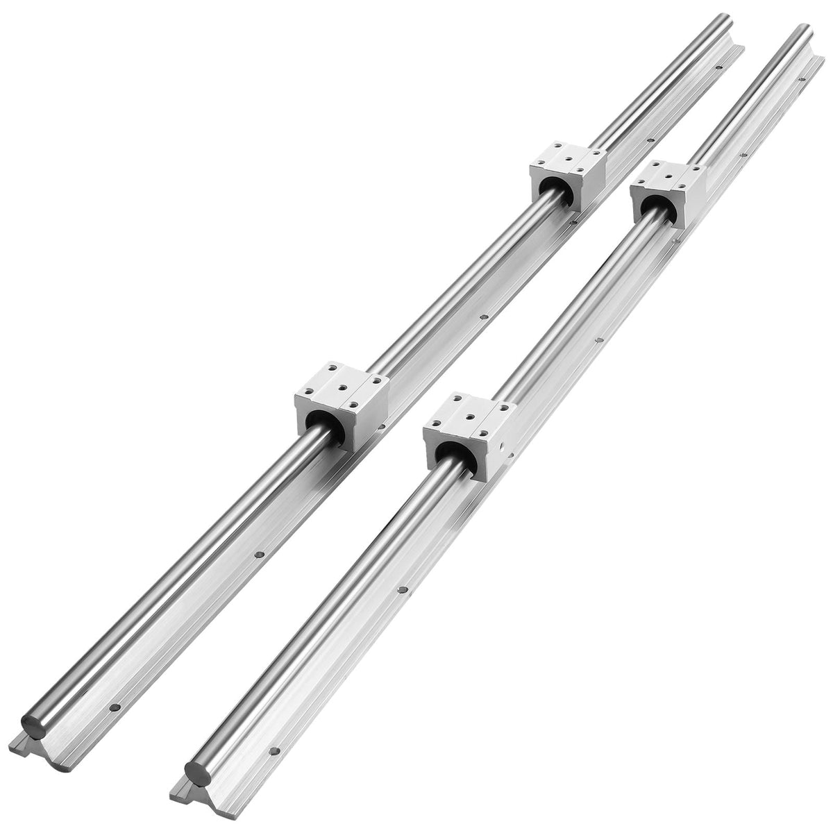 Linear Rail Kit, SBR20 800mm, Includes 2 PCS 31.5 in SBR20 Rails & 4 PCS SBR20UU Blocks, Ideal for CNC Machines, Automation Projects, and DIY Crafts