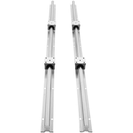 Linear Rail Kit, SBR20 800mm, Includes 2 PCS 31.5 in SBR20 Rails & 4 PCS SBR20UU Blocks, Ideal for CNC Machines, Automation Projects, and DIY Crafts