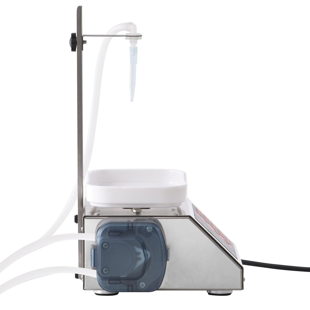Liquid Filling Machine, 5-300 g Weighing Capacity, Automatic Bottle Filler Machine, Bottling Machine Peristaltic Pump Digital Control for Milk, Water, Wine, Beverage, Soy Sauce (Single Nozzle)