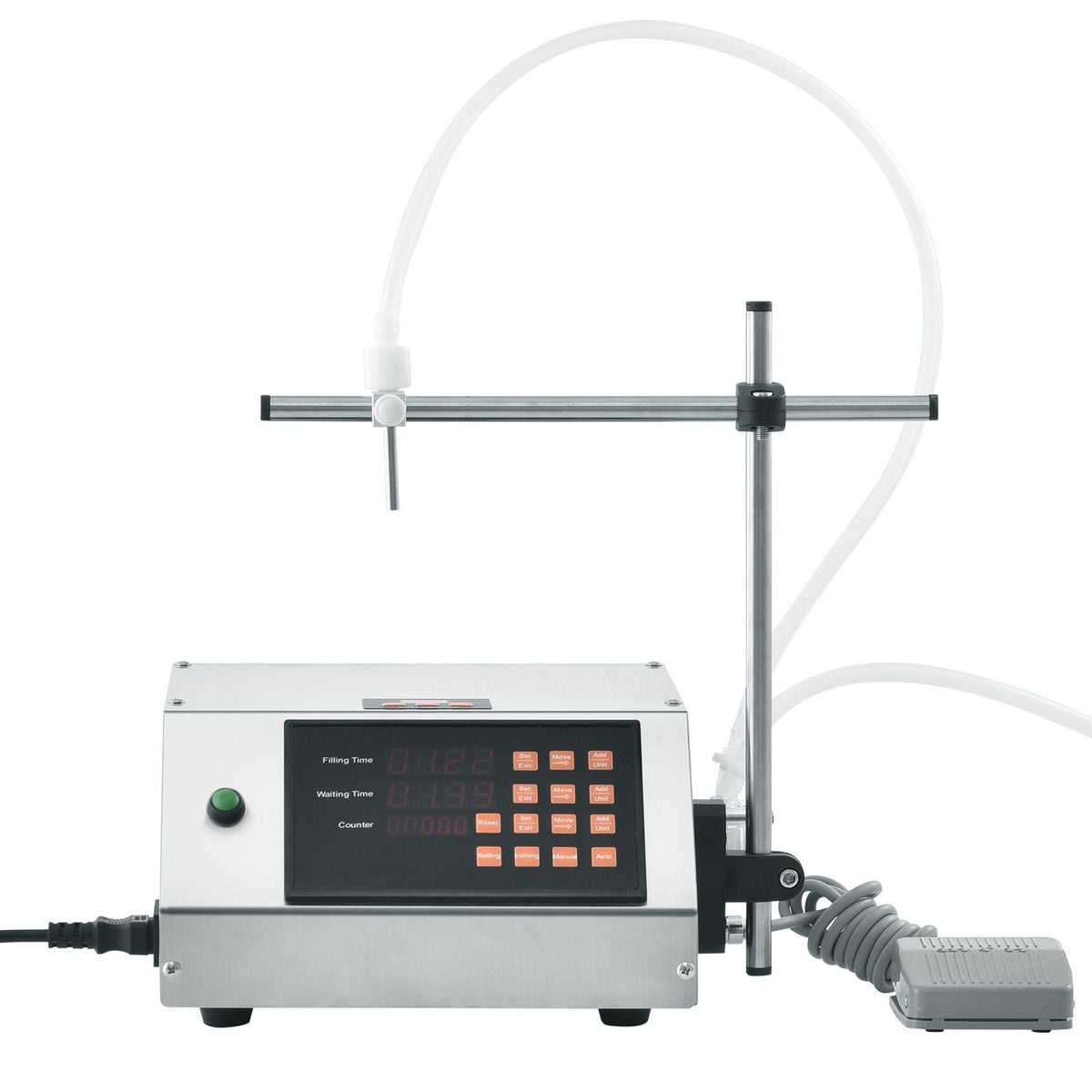 Liquid Filling Machine, 5-650ml Filling Capacity, Automatic Bottle Filler Machine, Bottling Machine Peristaltic Pump Digital Control for Milk, Water, Wine, Beverage, Soy Sauce (Single Nozzle)
