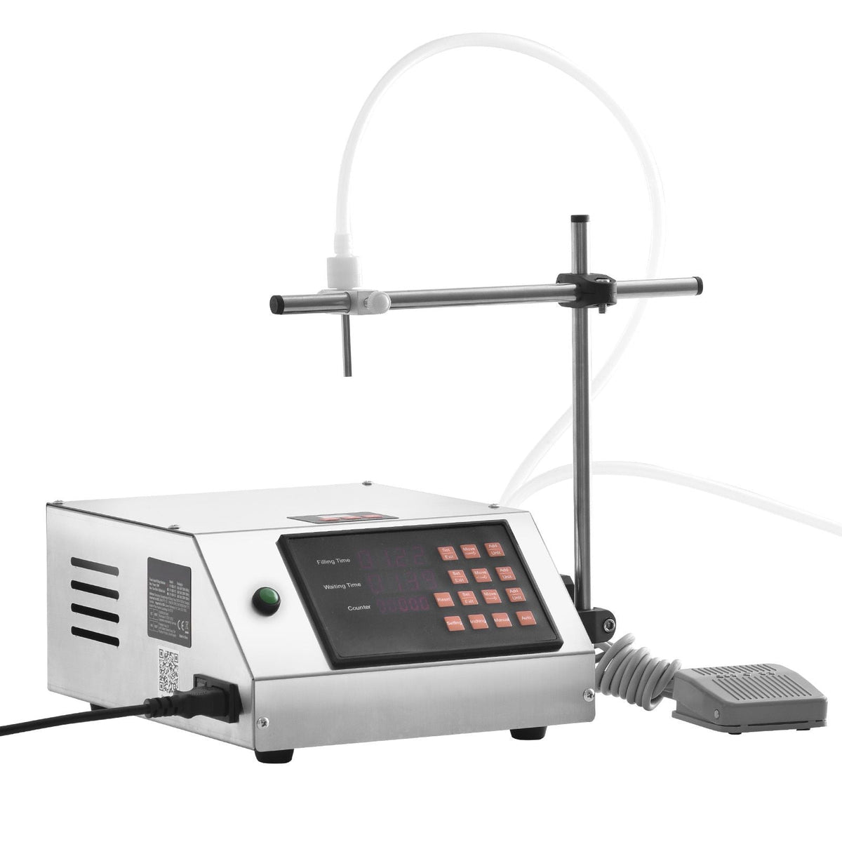 Liquid Filling Machine, 5-650ml Filling Capacity, Automatic Bottle Filler Machine, Bottling Machine Peristaltic Pump Digital Control for Milk, Water, Wine, Beverage, Soy Sauce (Single Nozzle)