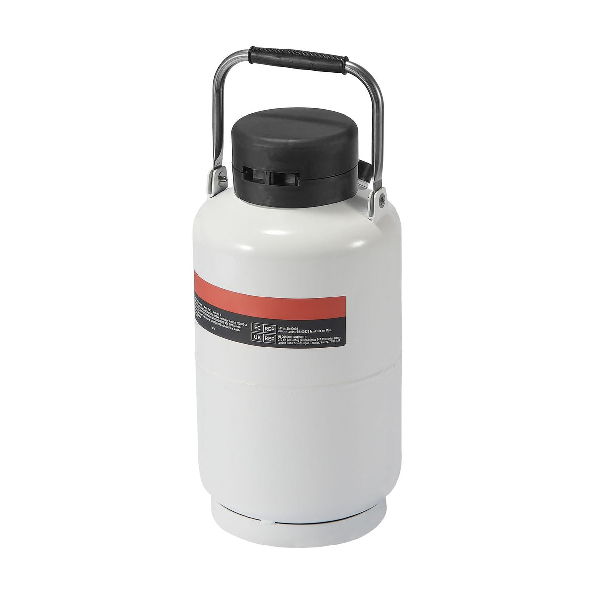 Liquid Nitrogen Tank, 3 L Aluminum Alloy Liquid Nitrogen Container, LN2 Tank Dewar with 6 Canisters and Carry Bag with Straps, Cryogenic Tank for Beauty Industry, Semen Preservation, Scientific
