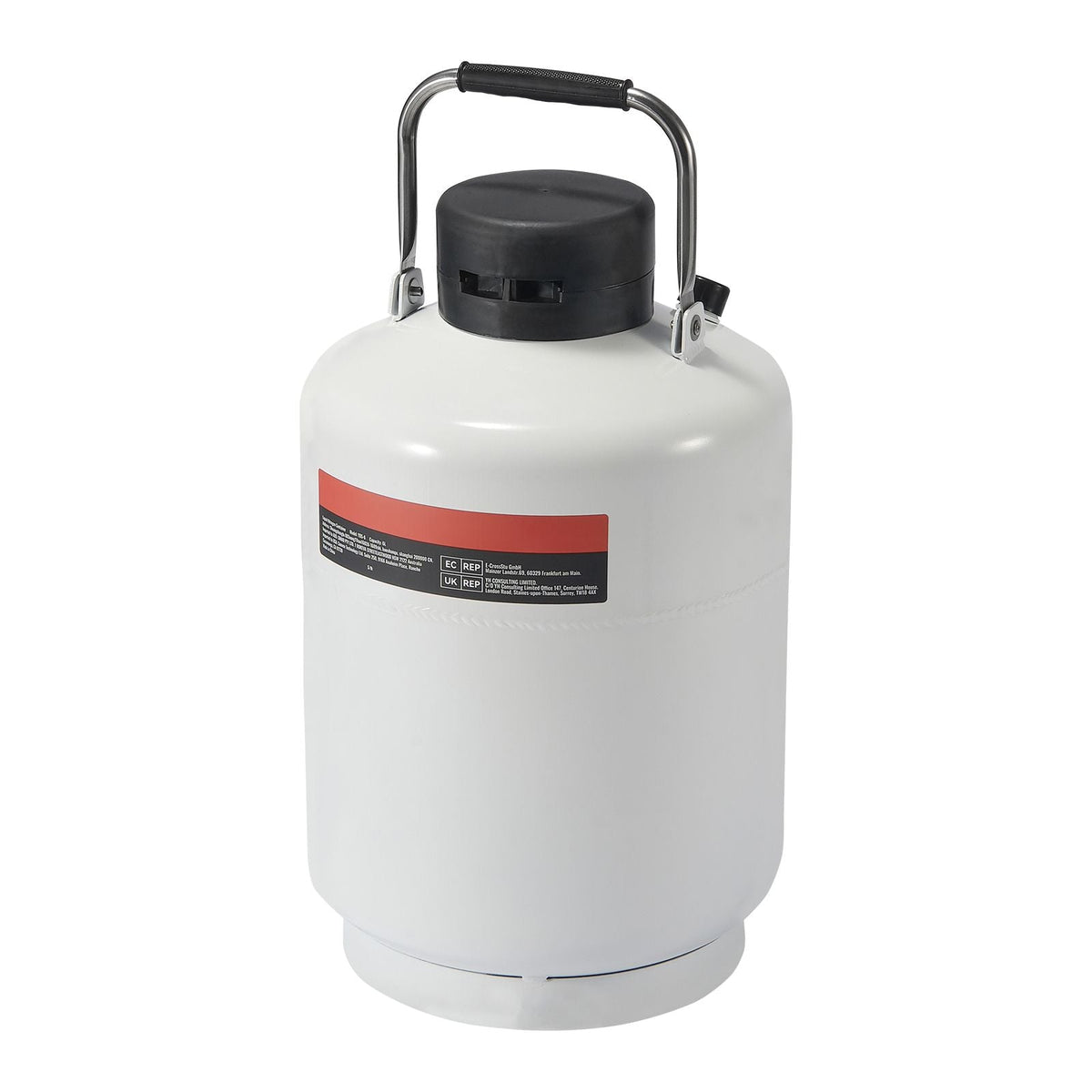 Liquid Nitrogen Tank, 6 L Aluminum Alloy Liquid Nitrogen Container, LN2 Tank Dewar with 6 Canisters and Carry Bag with Straps, Cryogenic Tank for Beauty Industry, Semen Preservation, Scientific