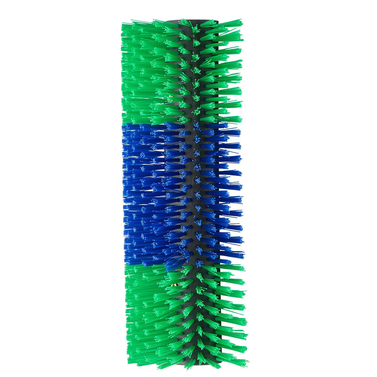 Livestock Scratching Brush, 1PC Goat Scratcher Brush Post with 4 Screws, 16.9" x 7.5" Cow Scratcher for Back Itch Relief, Massage Grooming Scratch Tool for Horse Cattle Sheep Pig, Green & Blue