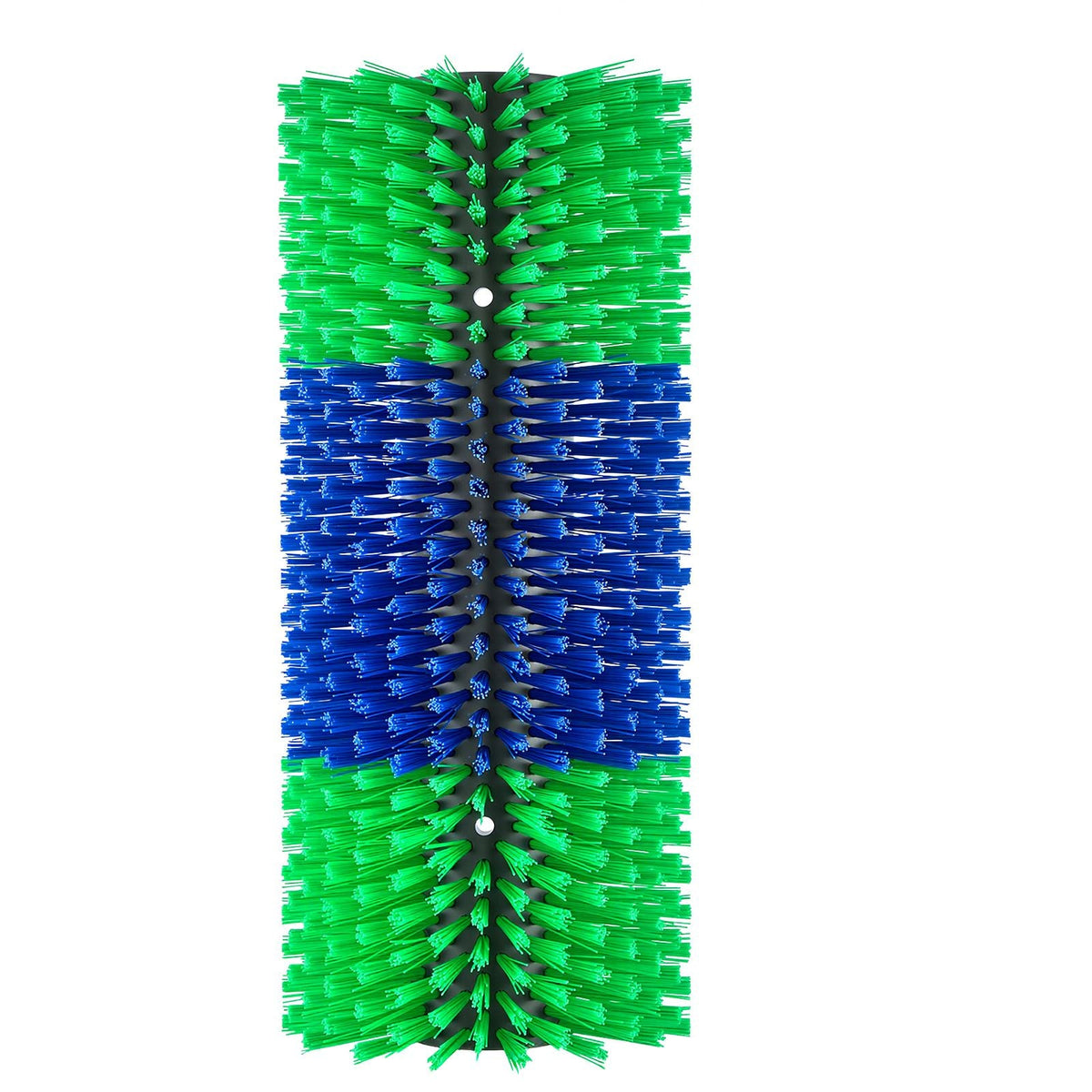 Livestock Scratching Brush, 1PC Goat Scratcher Brush Post with 4 Screws, 16.9" x 7.5" Cow Scratcher for Back Itch Relief, Massage Grooming Scratch Tool for Horse Cattle Sheep Pig, Green & Blue