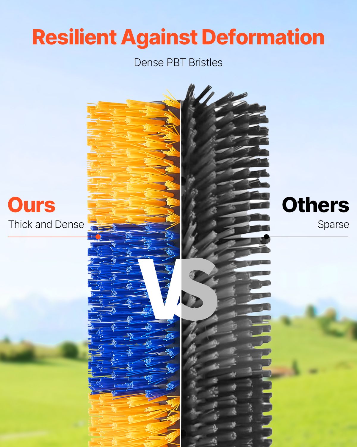 Livestock Scratching Brush, Horse Brush with 2 Screws, 20 x 7.5 in Cow Scratcher, for Back Itch Relief & Keep Cleaning, Grooming & Scratching Post Brush for Horse, Pig, Cattle Supplies