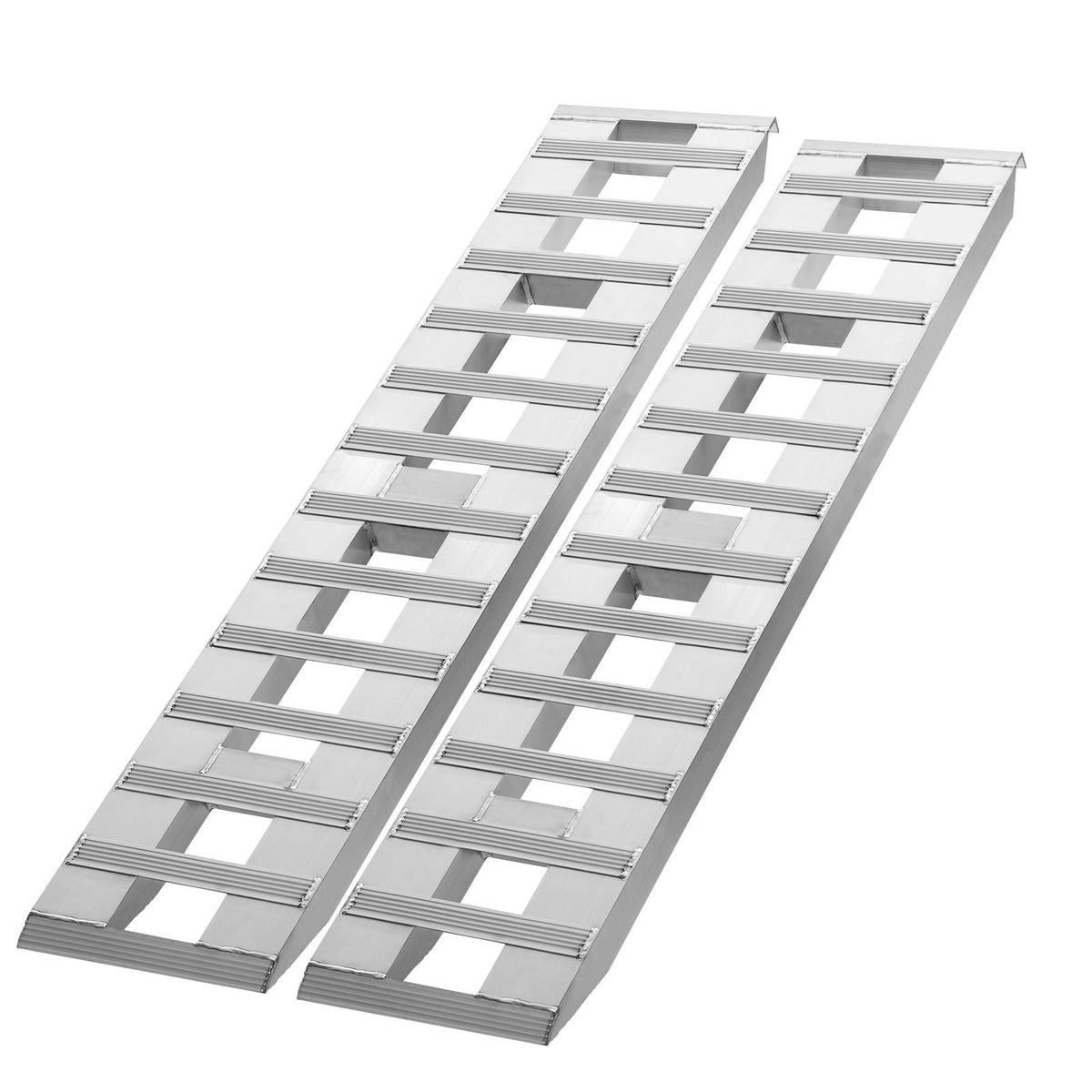 Loading Ramps, 2 Pcs 72 x 15 in, Durable Aluminum and Heavy-Duty Trailer Ramp Set with Anti-Slip Plates, 6000 Lbs Combined Capacity, for Carts, Farm Tractors, ATVs, Lawn Mowers, Motorcycles