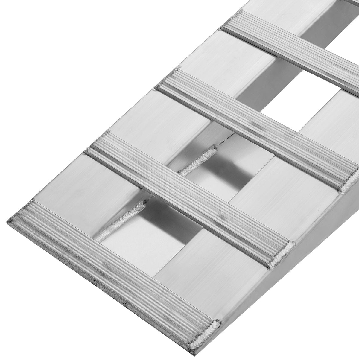 Loading Ramps, 2 Pcs 72 x 15 in, Durable Aluminum and Heavy-Duty Trailer Ramp Set with Anti-Slip Plates, 6000 Lbs Combined Capacity, for Carts, Farm Tractors, ATVs, Lawn Mowers, Motorcycles