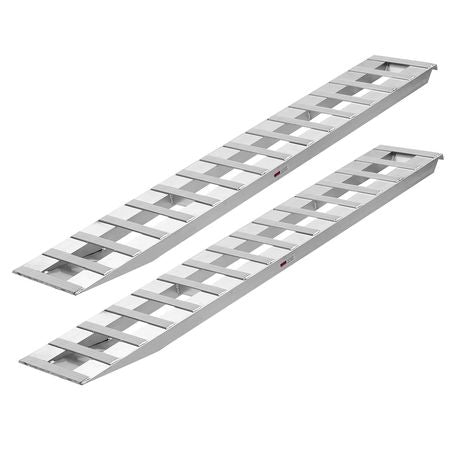 Loading Ramps, 2 Pcs 94 x 15 in, Durable Aluminum and Heavy-Duty Trailer Ramp Set with 16 Anti-Slip Plates, 6000 Lbs Combined Capacity, for Carts, Farm Tractors, ATVs, Lawn Mowers, Motorcycles