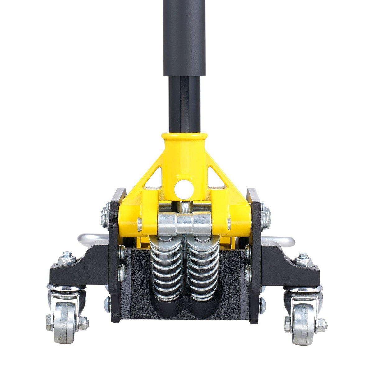 Low Profile Floor Jack 2 Ton (4400 lbs) , Heavy Duty Aluminum Hydraulic Racing Floor Jack, Hydraulic Car Jack, Dual Piston Quick Lift Pump, 3.2"-14.6" Height Lifting Range (Yellow)