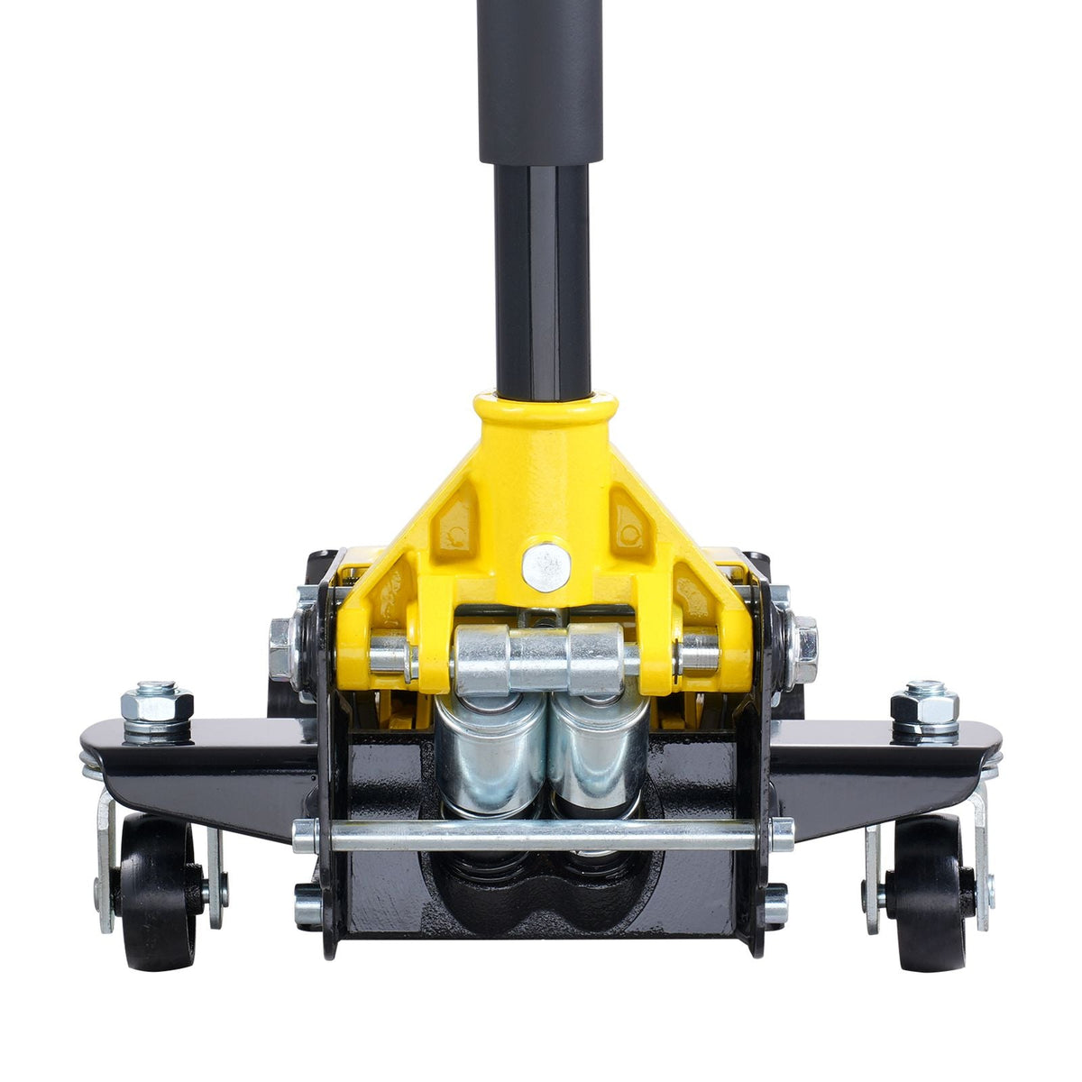 Low Profile Floor Jack 2 Ton (4400 lbs), Heavy Duty Iron Hydraulic Racing Floor Jack, Hydraulic Car Jack, Dual Piston Quick Lift Pump, 3"-18.5" Height Lifting Range (Yellow)