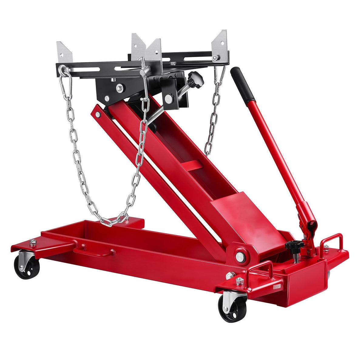 Low Profile Floor Jack, 2200 lbs / 1 Ton Lifting Capacity Telescoping Transmission Floor Jack, 7.28-27.6 in Lifting Height, Flexible 360° Swivel wheels, Heavy-Duty Lift Hoist for Garage/Shop