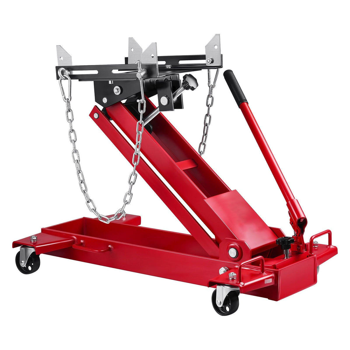 Low Profile Floor Jack, 2200 lbs / 1 Ton Lifting Capacity Telescoping Transmission Floor Jack, 7.28-27.6 in Lifting Height, Flexible 360° Swivel wheels, Heavy-Duty Lift Hoist for Garage/Shop
