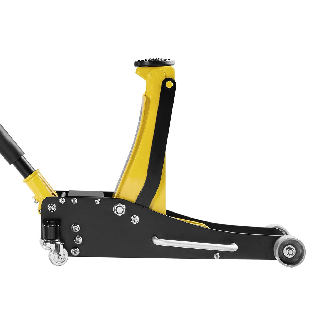 Low Profile Floor Jack, 2.5 Ton (5500 lbs) Capacity, Aluminum & Steel Racing Floor Jack with Dual Pistons Quick Lift Pump, Hydraulic Trolley Car Lift for Compact SUVs, Lifting Range 3.74-18.7 in