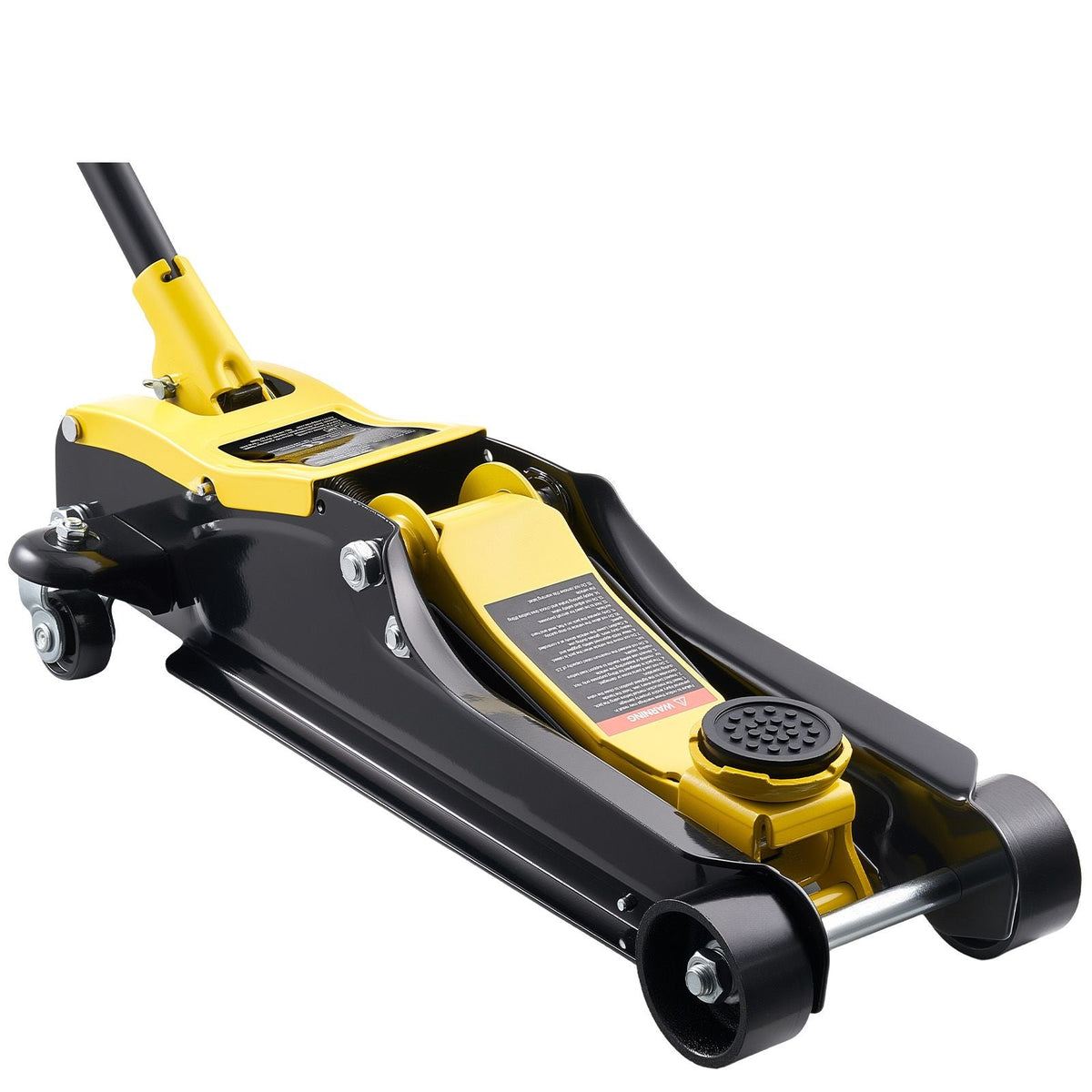 Low Profile Floor Jack, 2.5 Ton (5512 lbs) Capacity, Steel Racing Floor Jack with Single Piston Quick Lift Pump & Raised Saddle, Hydraulic Trolley Car Lift for SUVs, Lifting Range 3.3"-13.8"