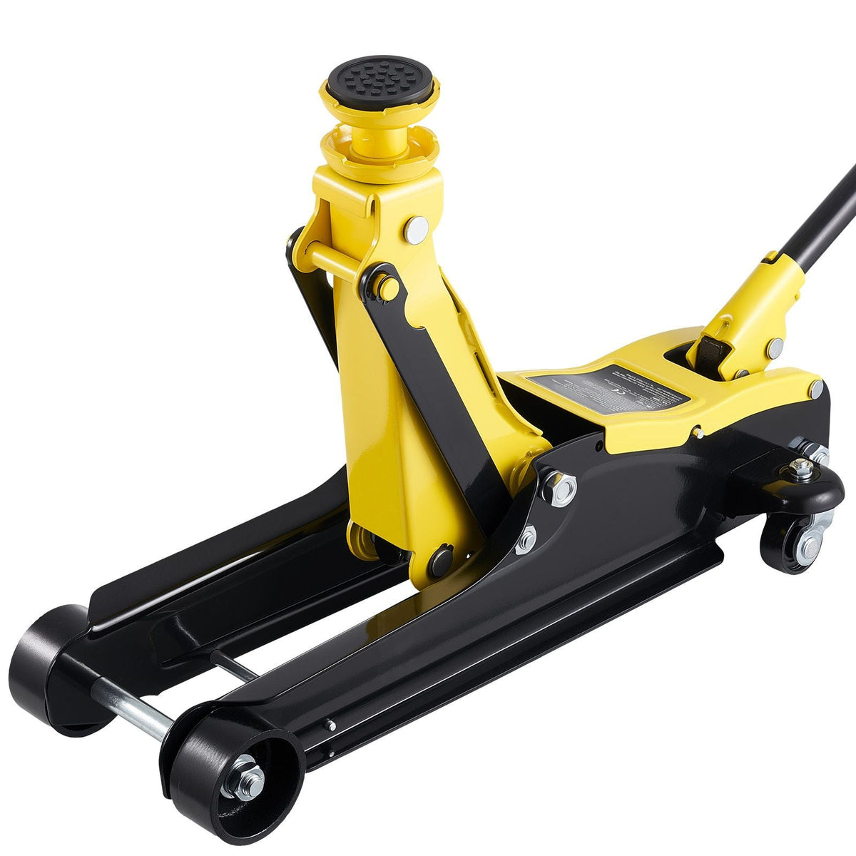 Low Profile Floor Jack, 2.5 Ton (5512 lbs) Capacity, Steel Racing Floor Jack with Single Piston Quick Lift Pump & SUV Adapters, Hydraulic Trolley Car Lift for Sedans, Lifting Range 3.3"-13.8"