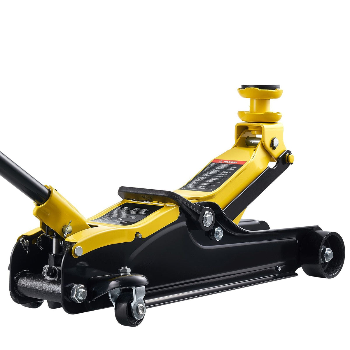 Low Profile Floor Jack, 2.5 Ton (5512 lbs) Capacity, Steel Racing Floor Jack with Single Piston Quick Lift Pump & SUV Adapters, Hydraulic Trolley Car Lift for Sedans, Lifting Range 3.3"-13.8"