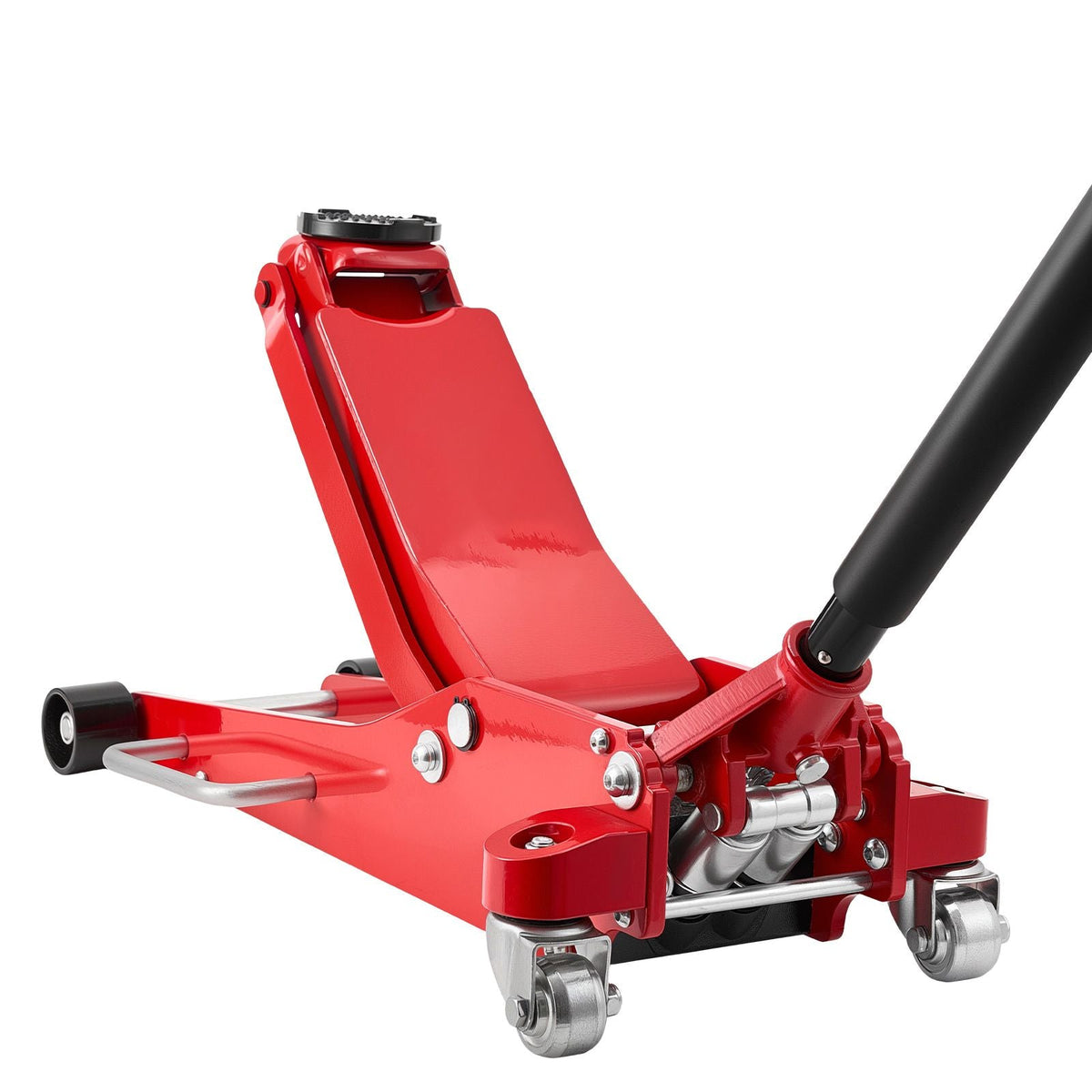 Low Profile Floor Jack, 3 Ton (6614 lbs) Capacity, Aluminum Racing Floor Jack with Dual Pistons Quick Lift Pump, Hydraulic Trolley Car Lift for Sports Car, SUV, Pickup, Lifting Range 3.3"-20.3"
