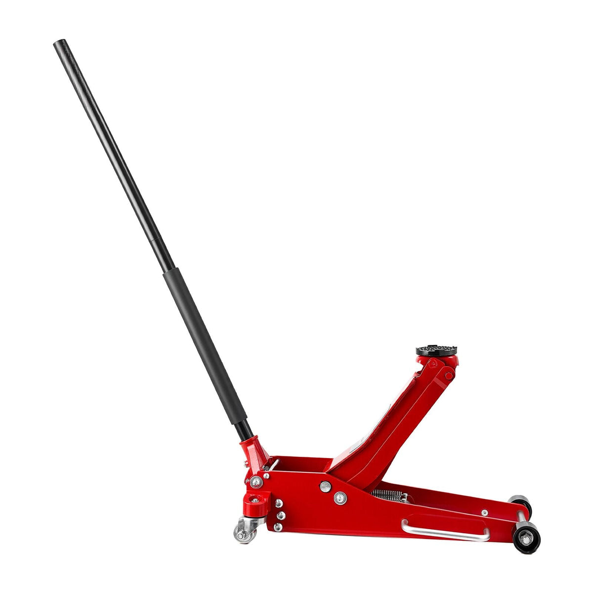 Low Profile Floor Jack, 3 Ton (6614 lbs) Capacity, Aluminum Racing Floor Jack with Dual Pistons Quick Lift Pump, Hydraulic Trolley Car Lift for Sports Car, SUV, Pickup, Lifting Range 3.3"-20.3"