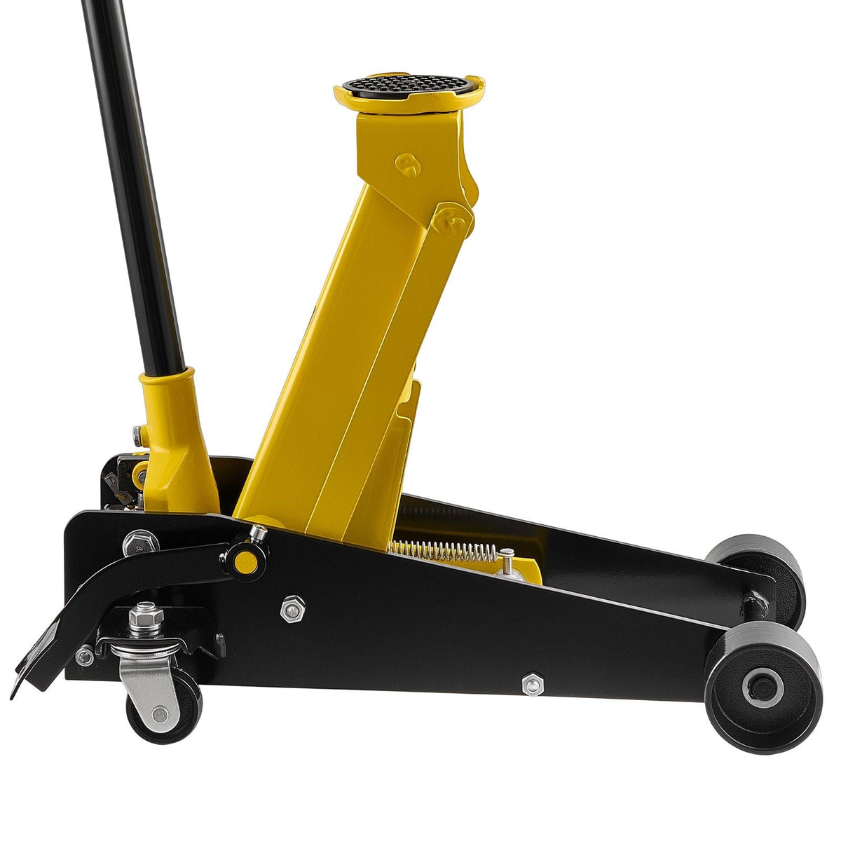 Low Profile Floor Jack, 3 Ton (6614 lbs) Capacity, Steel Racing Floor Jack with Single Piston Quick Lift Pump & Foot Pedal, Hydraulic Trolley Car Lift for SUVs, Pickups, Lifting Range 5.1"-19.7"