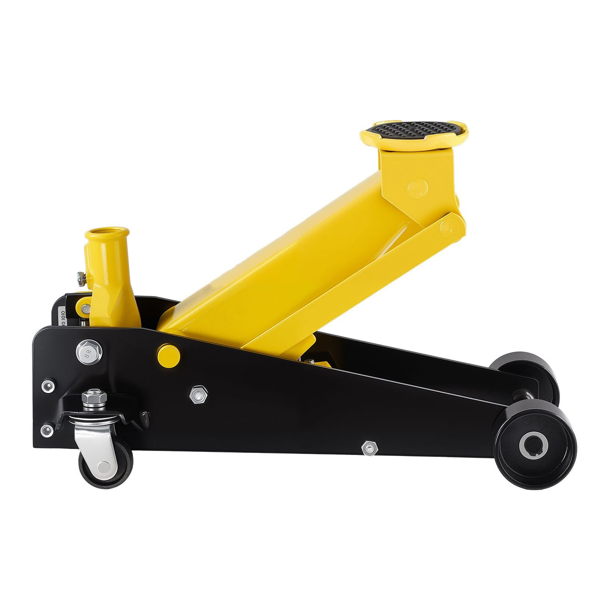 Low Profile Floor Jack, 3 Ton (6614 lbs) Capacity, Steel Racing Floor Jack with Single Piston Quick Lift Pump, Hydraulic Trolley Car Lift for Sports Cars, SUVs, Pickups, Lifting Range 5.1"-19.7"