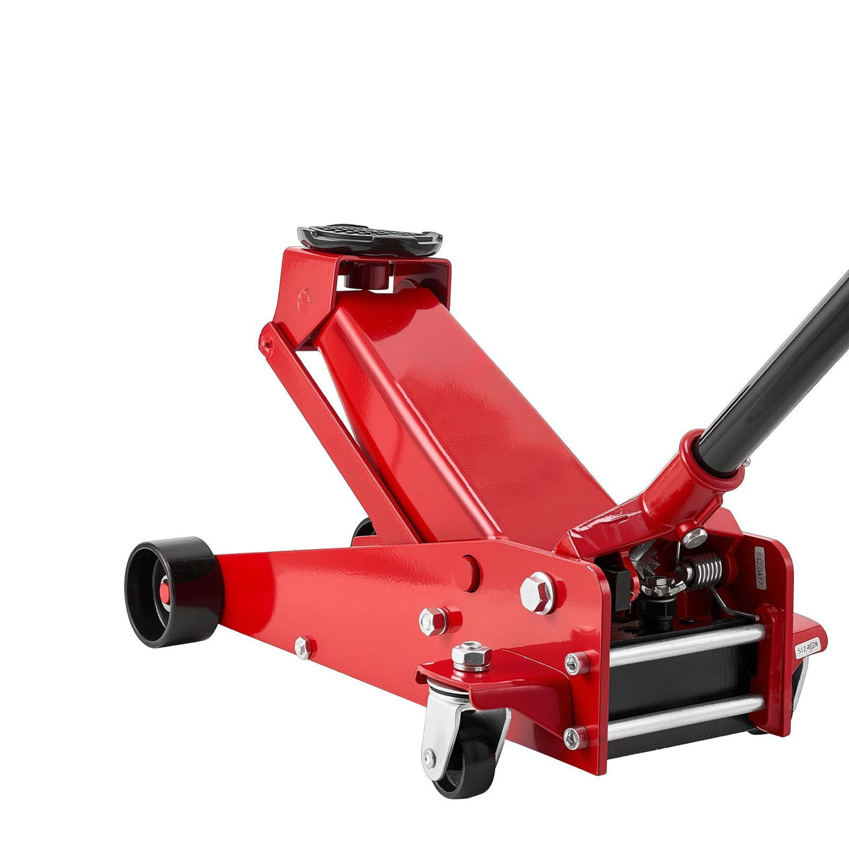 Low Profile Floor Jack, 3 Ton (6614 lbs) Capacity, Steel Racing Floor Jack with Single Piston Quick Lift Pump, Hydraulic Trolley Car Lift for Sports Cars, SUVs, Pickups, Lifting Range 5.1"-19.7"