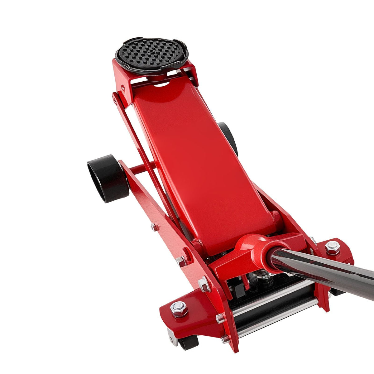 Low Profile Floor Jack, 3 Ton (6614 lbs) Capacity, Steel Racing Floor Jack with Single Piston Quick Lift Pump, Hydraulic Trolley Car Lift for Sports Cars, SUVs, Pickups, Lifting Range 5.1"-19.7"
