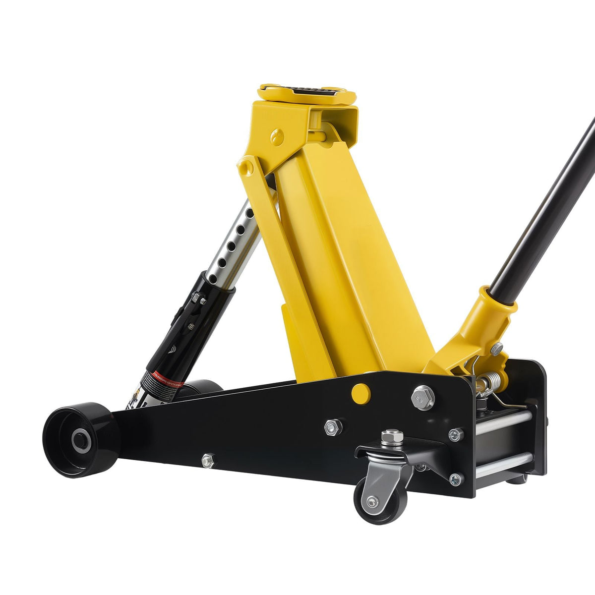 Low Profile Floor Jack, 3 Ton (6614 lbs) Capacity, Steel Racing Floor Jack with Single Piston Quick Lift Pump, Hydraulic Trolley Car Lift for Sports Cars, SUVs, Pickups, Lifting Range 5.1"-19.7"