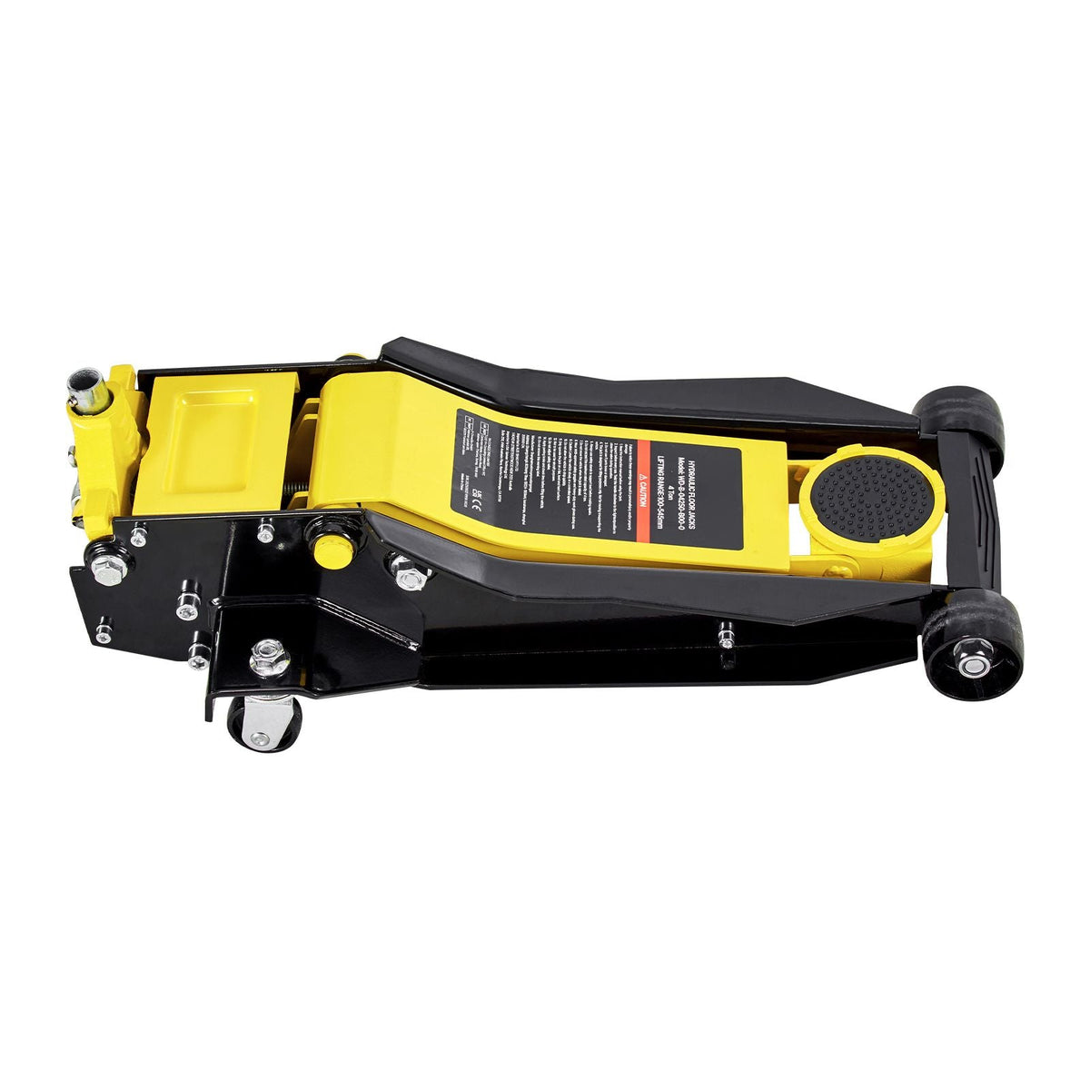 Low Profile Floor Jack, 4 Ton (8818 lbs) Capacity, Steel Racing Floor Jack with Dual Pistons Quick Lift Pump, Hydraulic Trolley Car Lift for Sport Utility Vehicle, Lifting Range 3.9-21.5 Inches