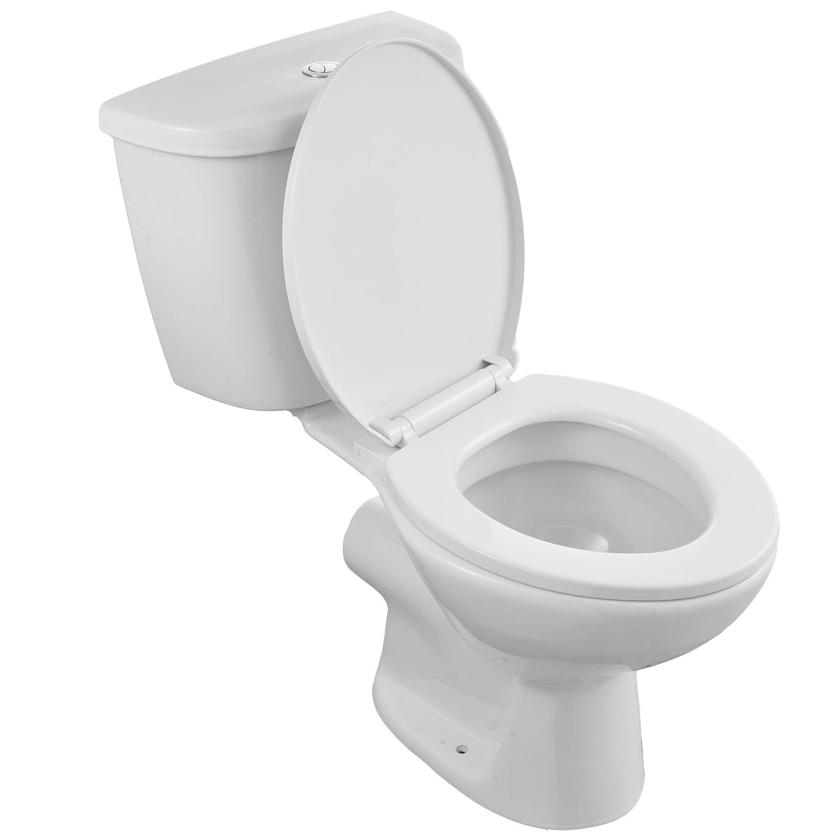 Macerating Toilet System with Powerful 500W Macerator Pump, Rear Discharge and Upflush Toilet For Basement, Dual Flush Water Disposal, Macerating Toilet System Kit with 3-Inlet, Space Saving