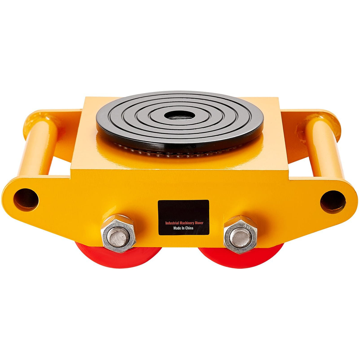 Machinery Skate Dolly, 13,200 LBS/6T Industrial Machinery Mover, Heavy Duty Carbon Steel Machinery Moving Skate with 4 PU Wheels and 360° Rotation Non-Slip Cap for Warehouse, Workshop, Factory