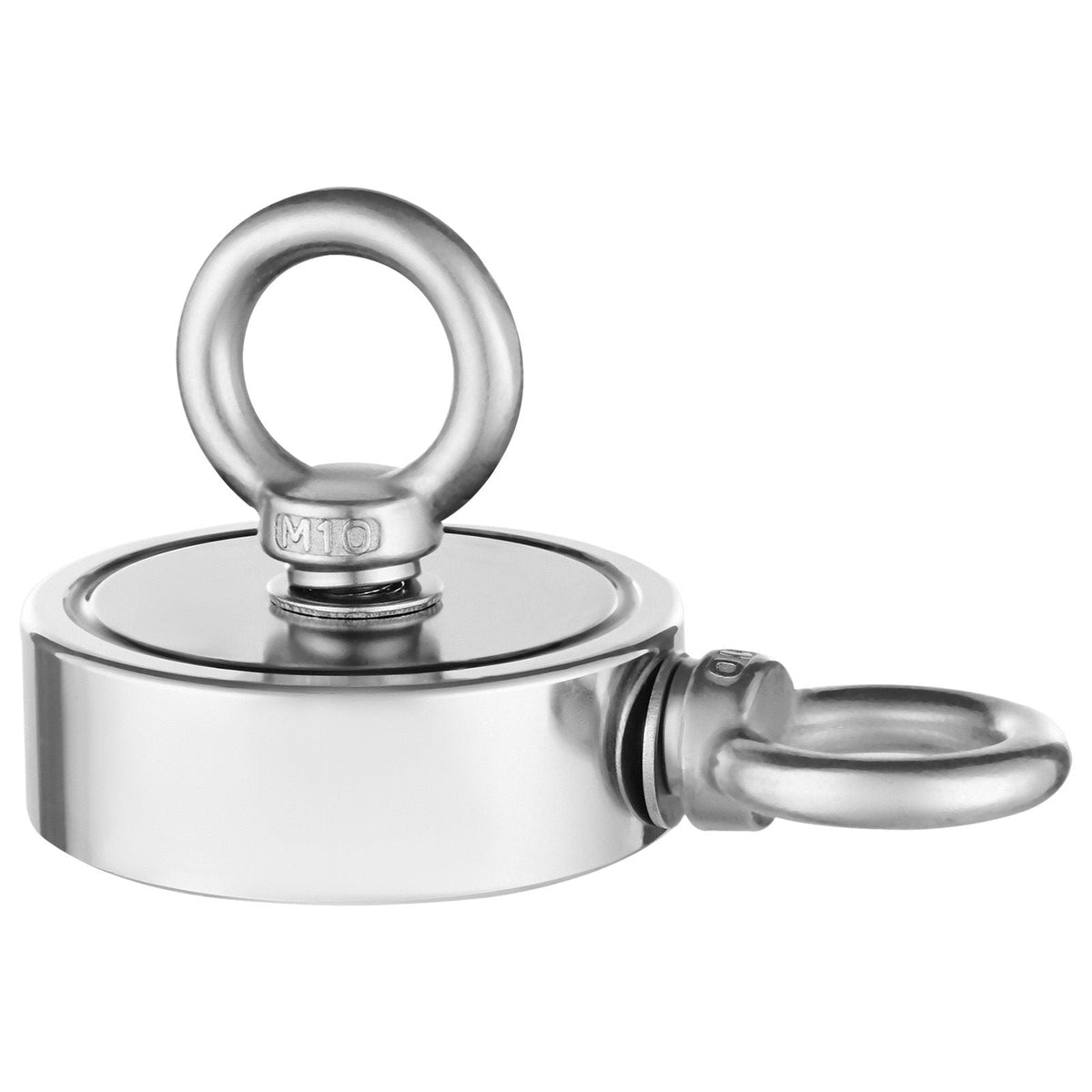Magnet Fishing Kit, 1000 LBS/454 Kg Double-Sided Pulling Force Strong Magnet Fishing Kit, Rare Earth Neodymium Magnetic Fishing Kit Includes Grappling Hook, Heavy Duty Rope, Gloves and Eyebolt