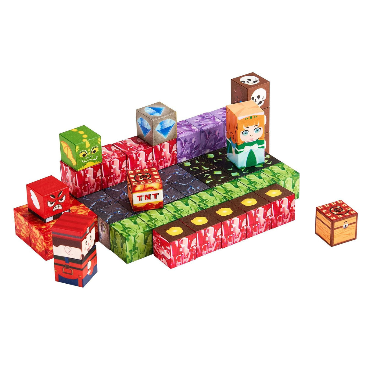 Magnetic Blocks, 100 PCS Dark Castle Set, Magnetic Building Cubes for Kids, STEM Montessori Sensory Toys for Christmas Birthday Gift, Construction Stacking Toy for 3+ Years Old Boys & Girls