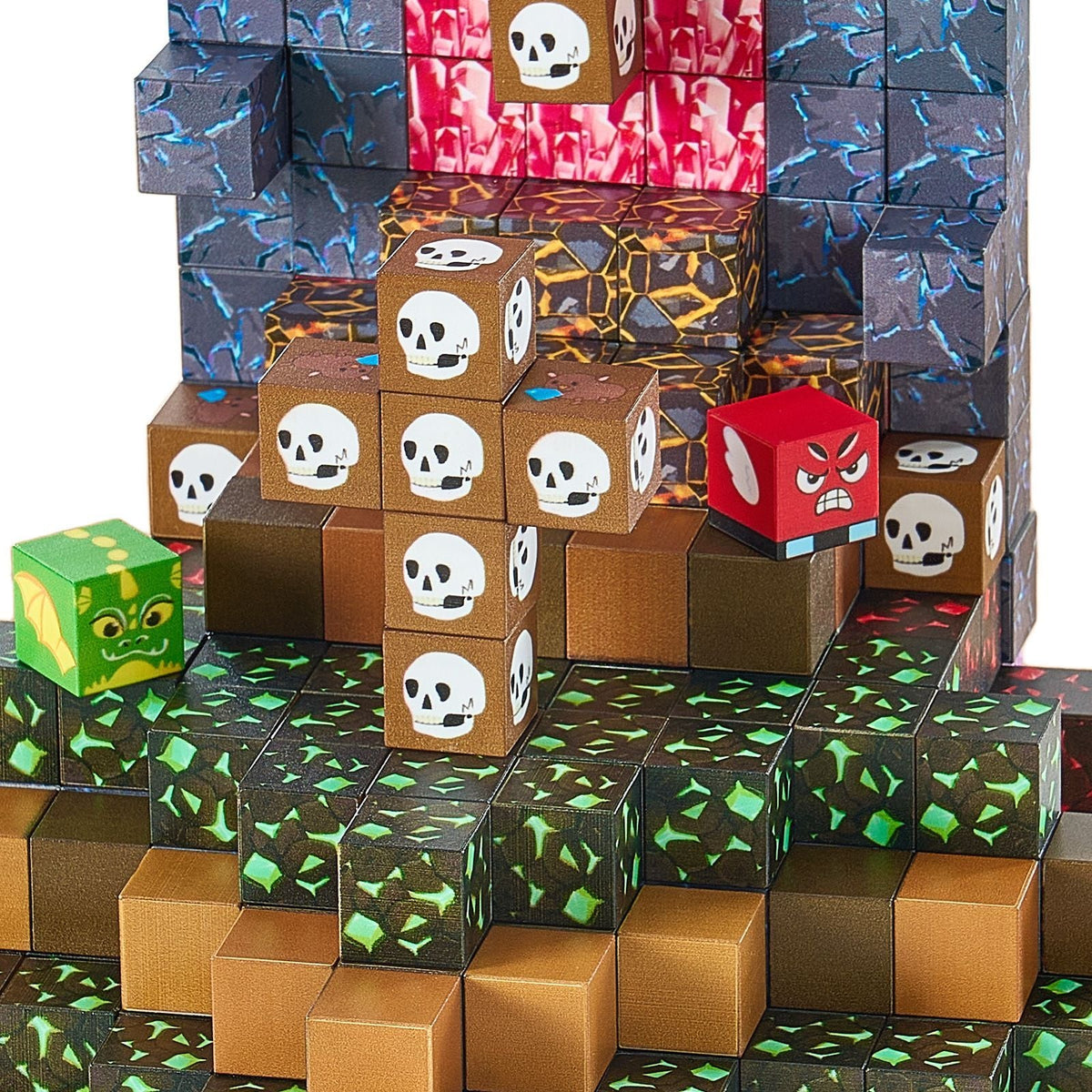 Magnetic Blocks, 150 PCS Dark Castle Set, Magnetic Building Cubes for Kids, STEM Montessori Sensory Toys for Christmas Birthday Gift, Construction Stacking Toy for 3+ Years Old Boys & Girls