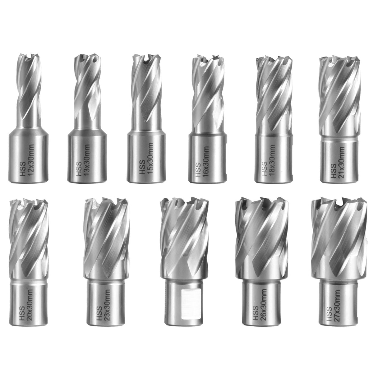 Magnetic Drill, 1100W 1.57\" Boring Diameter, 2697lbf/12000N Portable Electric Mag Drill Press with 12 Drilling Bits, 580 RPM Max Speed Drilling Machine for any Surface and Home Improvement