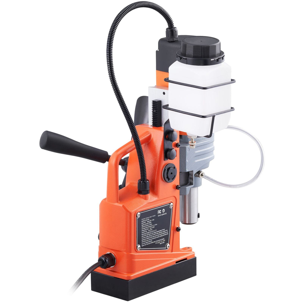 Magnetic Drill, 1300W Motor 1.6 in Boring Diameter, 2810 lbf Portable Electric Mag Drill Press, 810 RPM No-Load Speed, Drilling Machine for Metal Surface, Industrial and Home Improvement