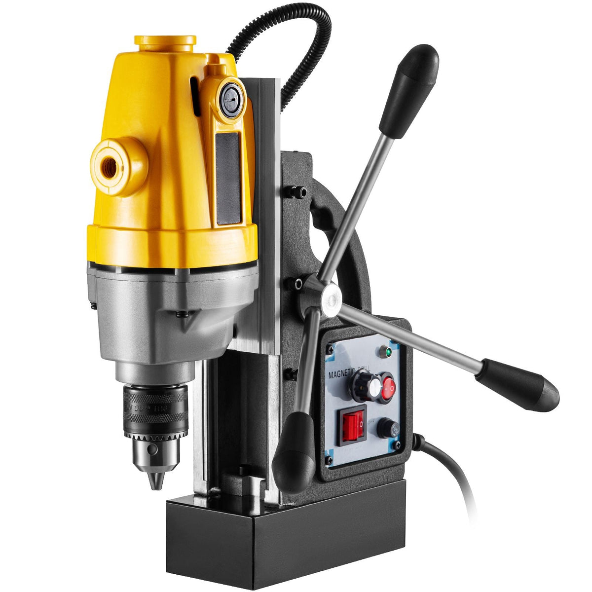 Magnetic Drill, 750W Magnetic Base Drill, 0.5\" Max Boring Diameter Mag Drills, 1910lbf Mag Drill Base, 3.9\" Max Boring Depth Mag Drill Press, 110V Magnet Drill Press, 550RPM Portable Drill Pre