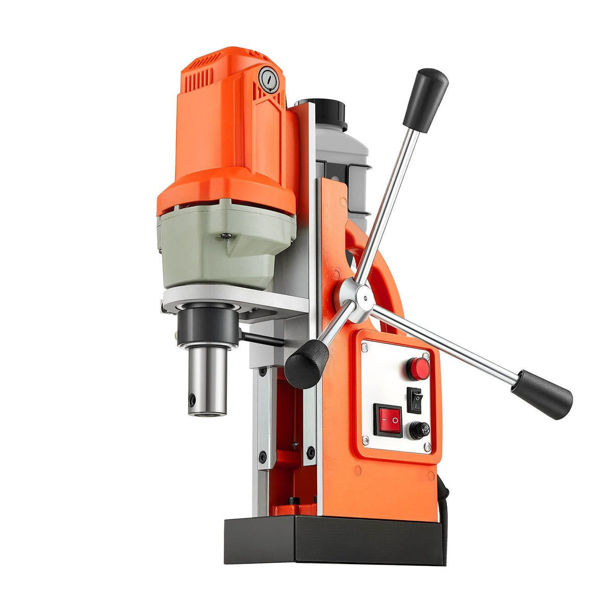 Magnetic Drill Press, 1200 W, 1.5 in Boring Diameter, 2248 lbf Power Mag Drill Press, 900 RPM Speed, with Weldon Shank, Efficient Cooling, for Metal Surface, Industrial and Home Improvement