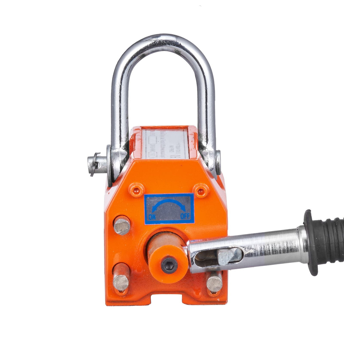 Magnetic Lifter, 220 lbs/100 kg Pulling Capacity, 2.5 Safety Factor, Neodymium & Steel, Lifting Magnet with Release, Permanent Lift Magnets, Heavy Duty Magnet for Hoist, Shop Crane, Block, Board