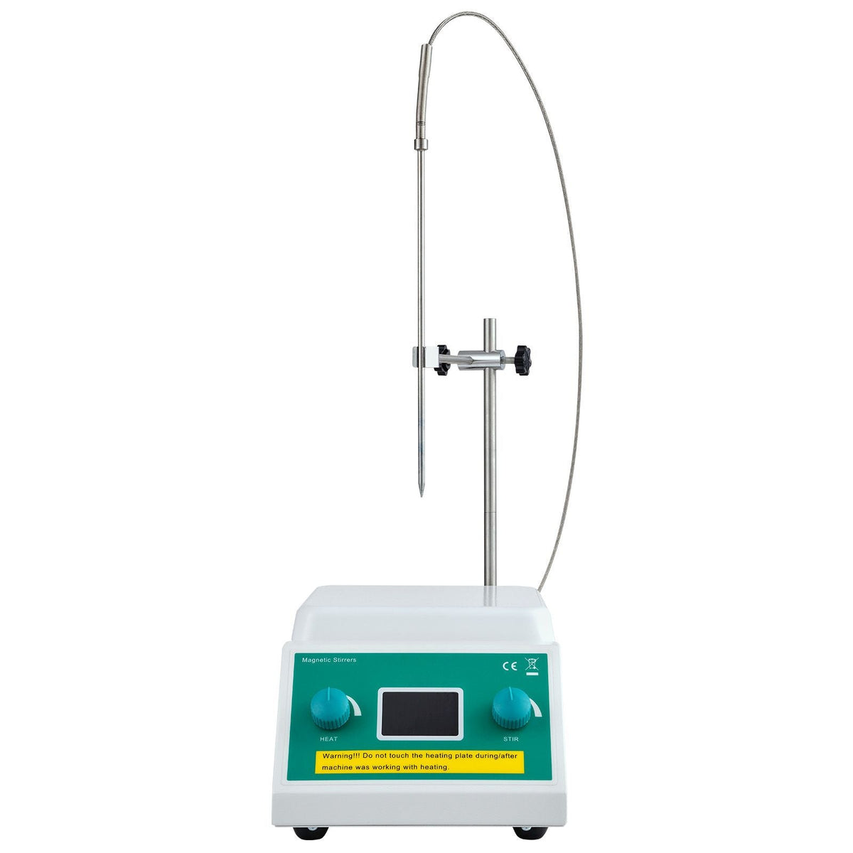Magnetic Stirrer Hot Plate, Max 212 F/100 C, 0-2000 RPM Hot Plate with Magnetic Stirrer, 2000mL Hot Plate Stirrer with LED Screen, Support Stand and Stir Bars Included, 500W Heating Power