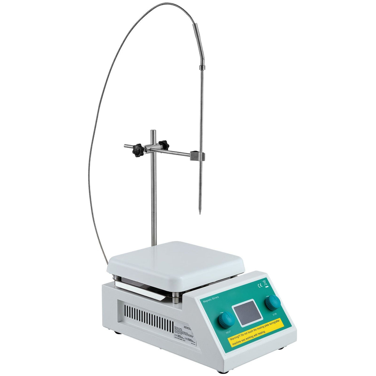 Magnetic Stirrer Hot Plate, Max 212 F/100 C, 0-2000 RPM Hot Plate with Magnetic Stirrer, 2000mL Hot Plate Stirrer with LED Screen, Support Stand and Stir Bars Included, 500W Heating Power