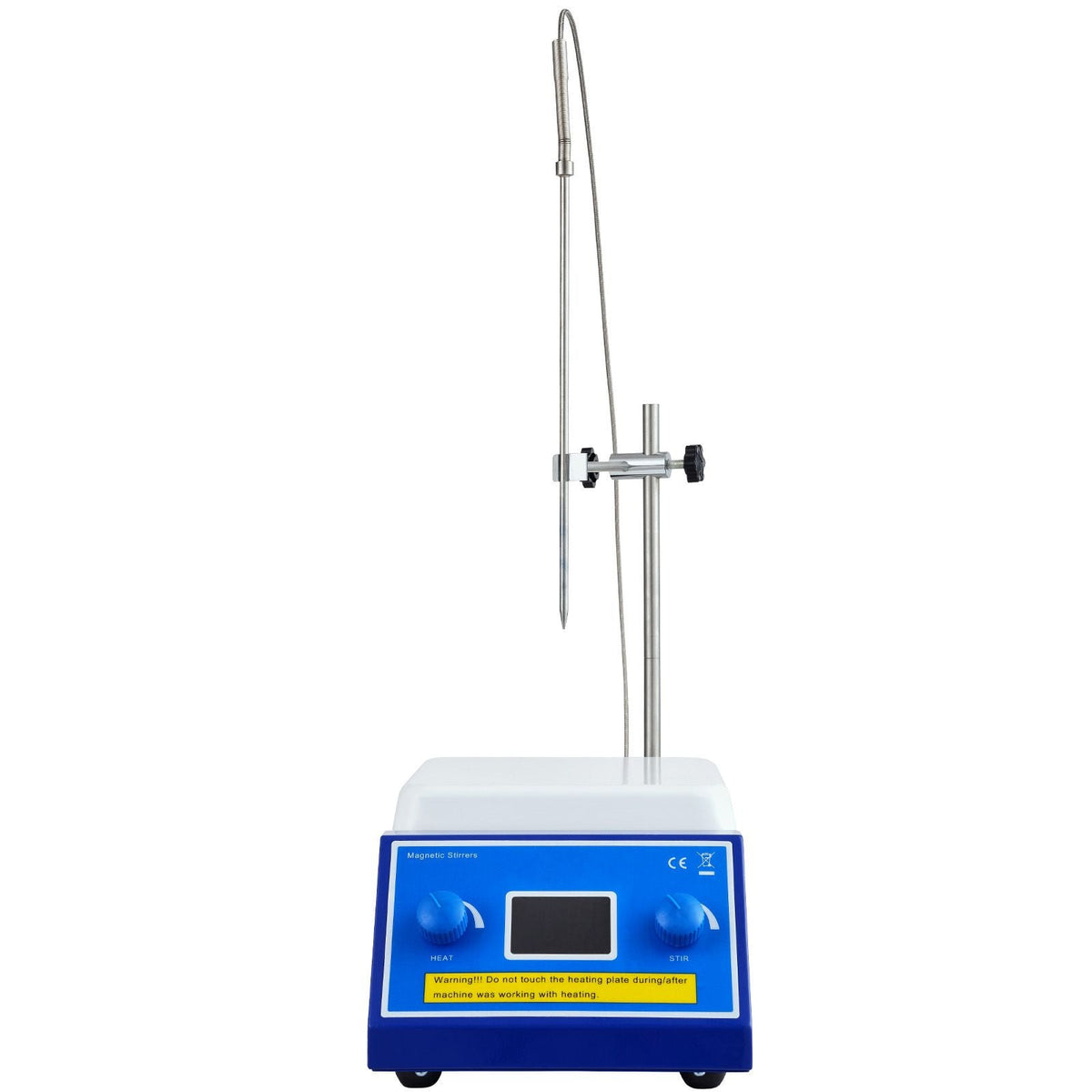 Magnetic Stirrer Hot Plate, Max 572 Fahrenheit /300 Celsius , 0-2000 RPM Hot Plate with Magnetic Stirrer, 5000mL Hot Plate Stirrer with LED Screen, Support Stand and Stir Bars Included