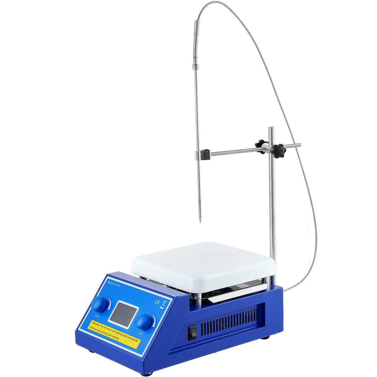 Magnetic Stirrer Hot Plate, Max 572 Fahrenheit /300 Celsius , 0-2000 RPM Hot Plate with Magnetic Stirrer, 5000mL Hot Plate Stirrer with LED Screen, Support Stand and Stir Bars Included