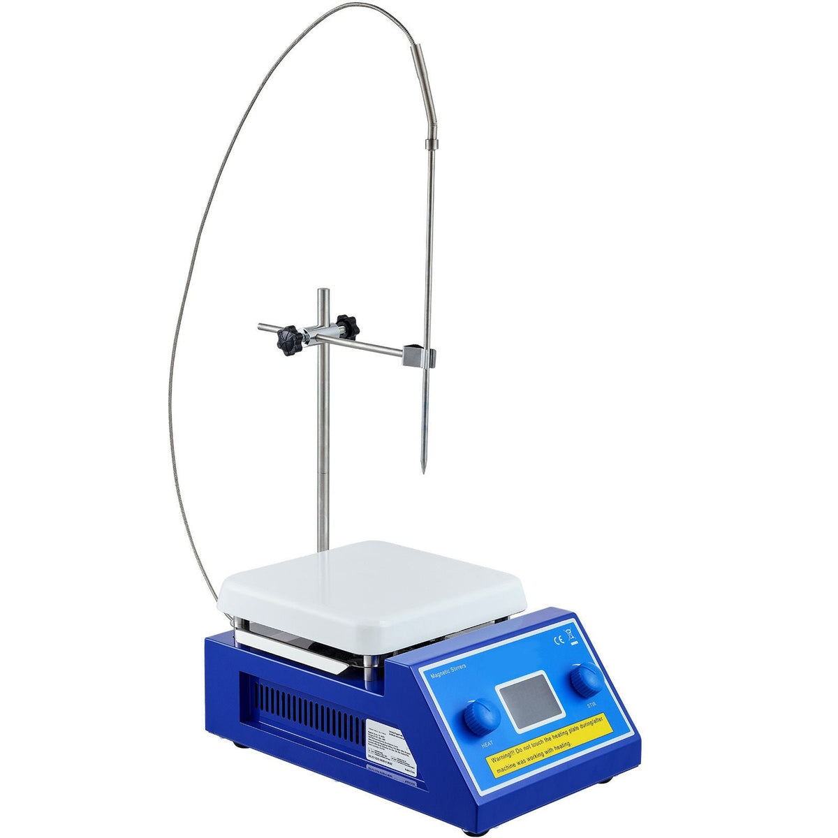 Magnetic Stirrer Hot Plate, Max 572 Fahrenheit /300 Celsius , 0-2000 RPM Hot Plate with Magnetic Stirrer, 5000mL Hot Plate Stirrer with LED Screen, Support Stand and Stir Bars Included